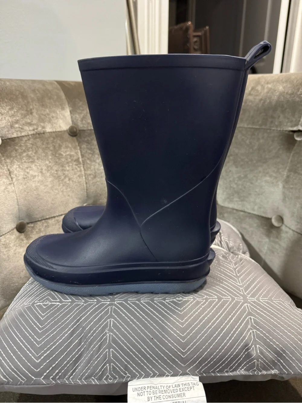 Cat & Jack Classic Navy Rain Boots for kids size 1